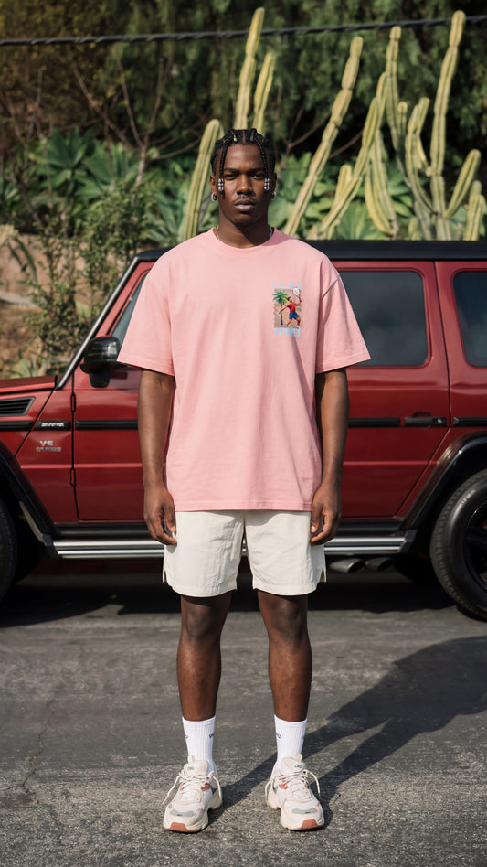 Tennis T-Shirt | Salmon Pink