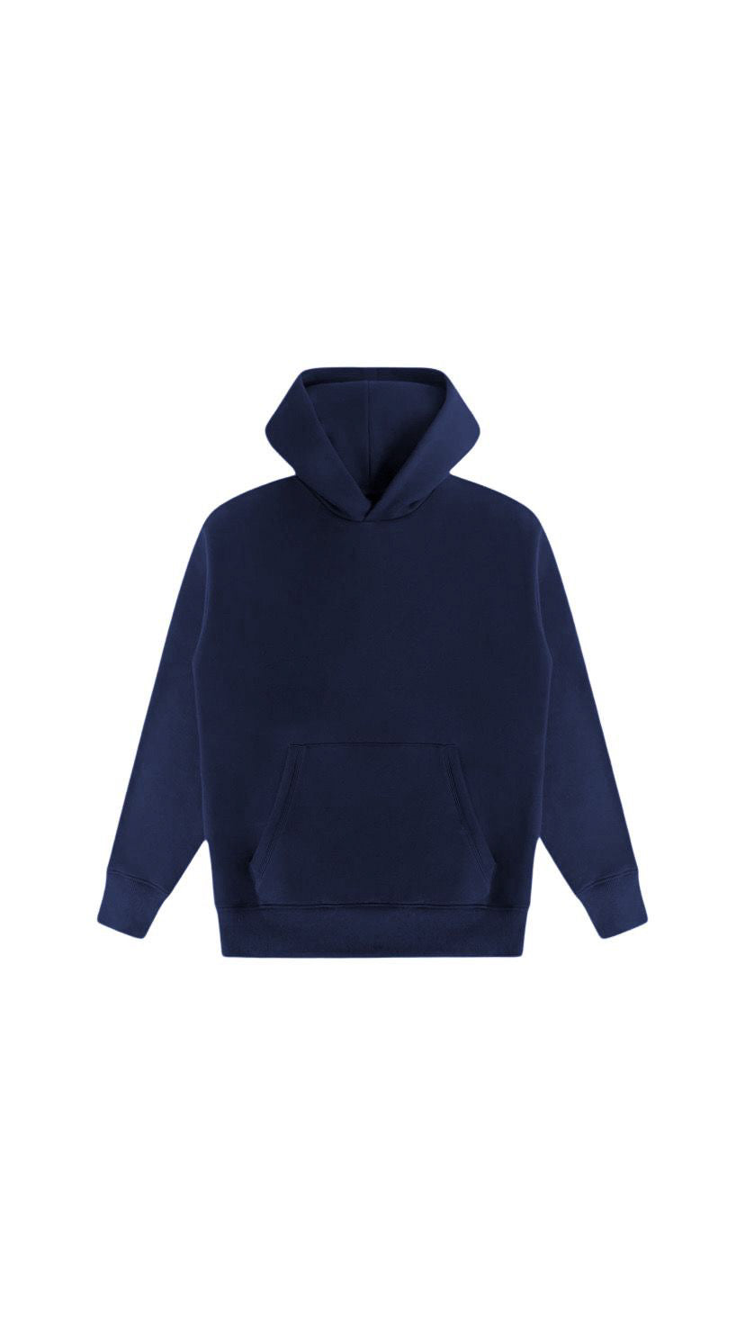 Signature Hoodie | Dark Navy/White
