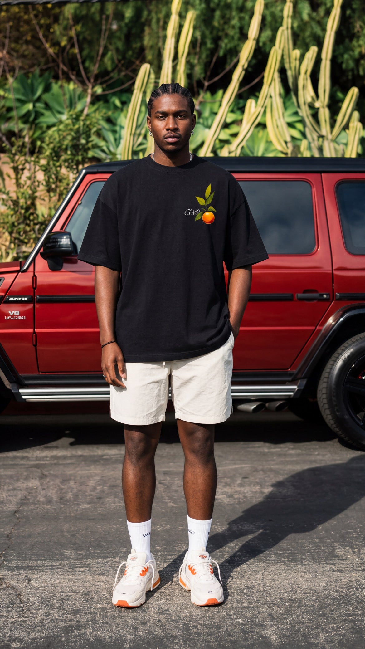 Orange T-Shirt | Black
