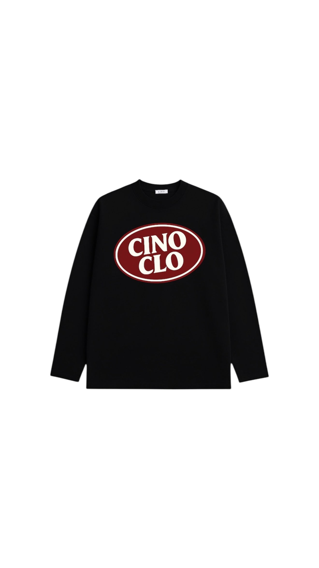 Retro Long-sleeve T-Shirt | Black/Burgundy