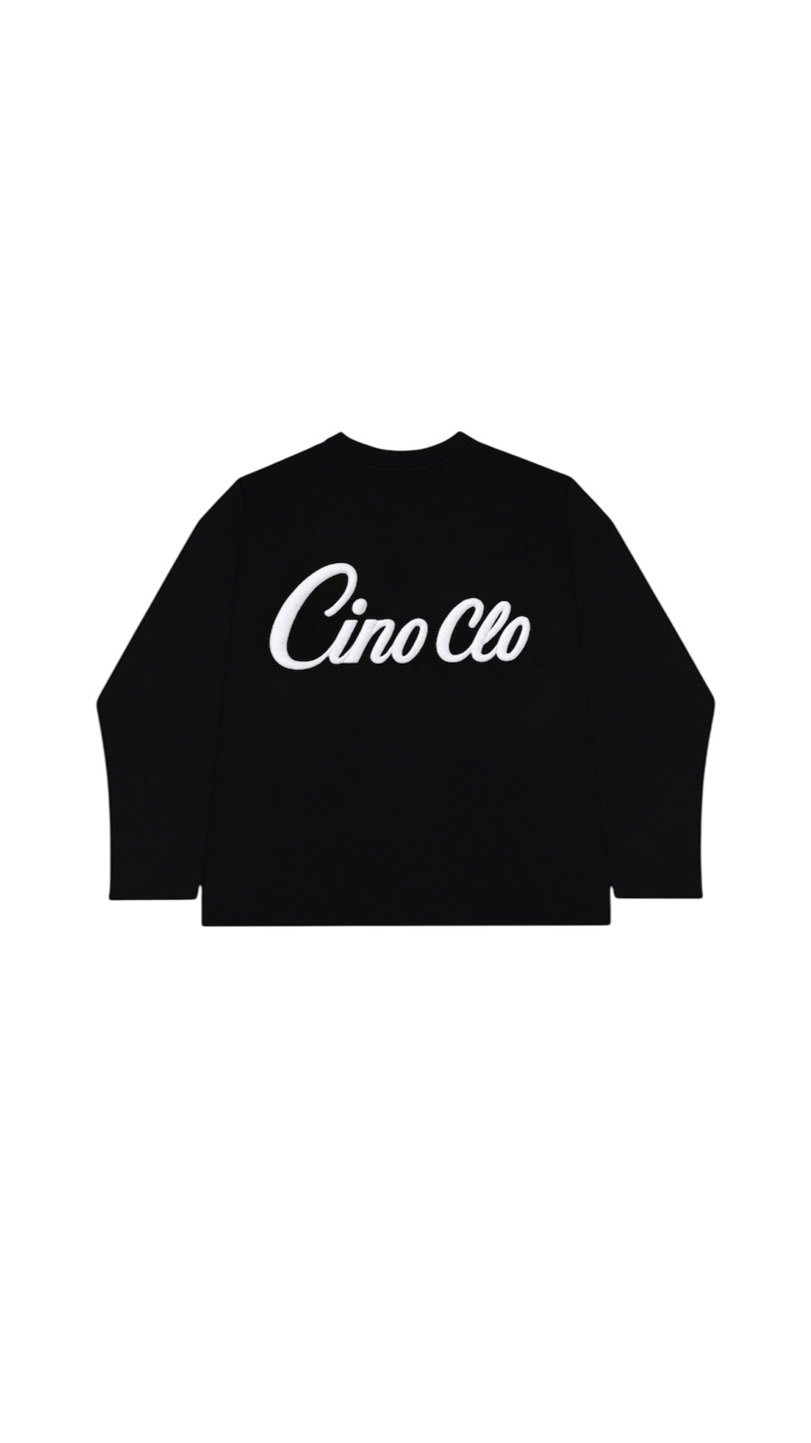 Waffle knit long sleeve | Black/White